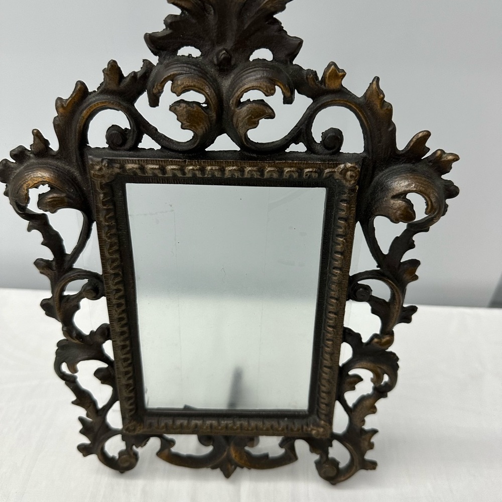 Antique Brass Oblong Picture Frame